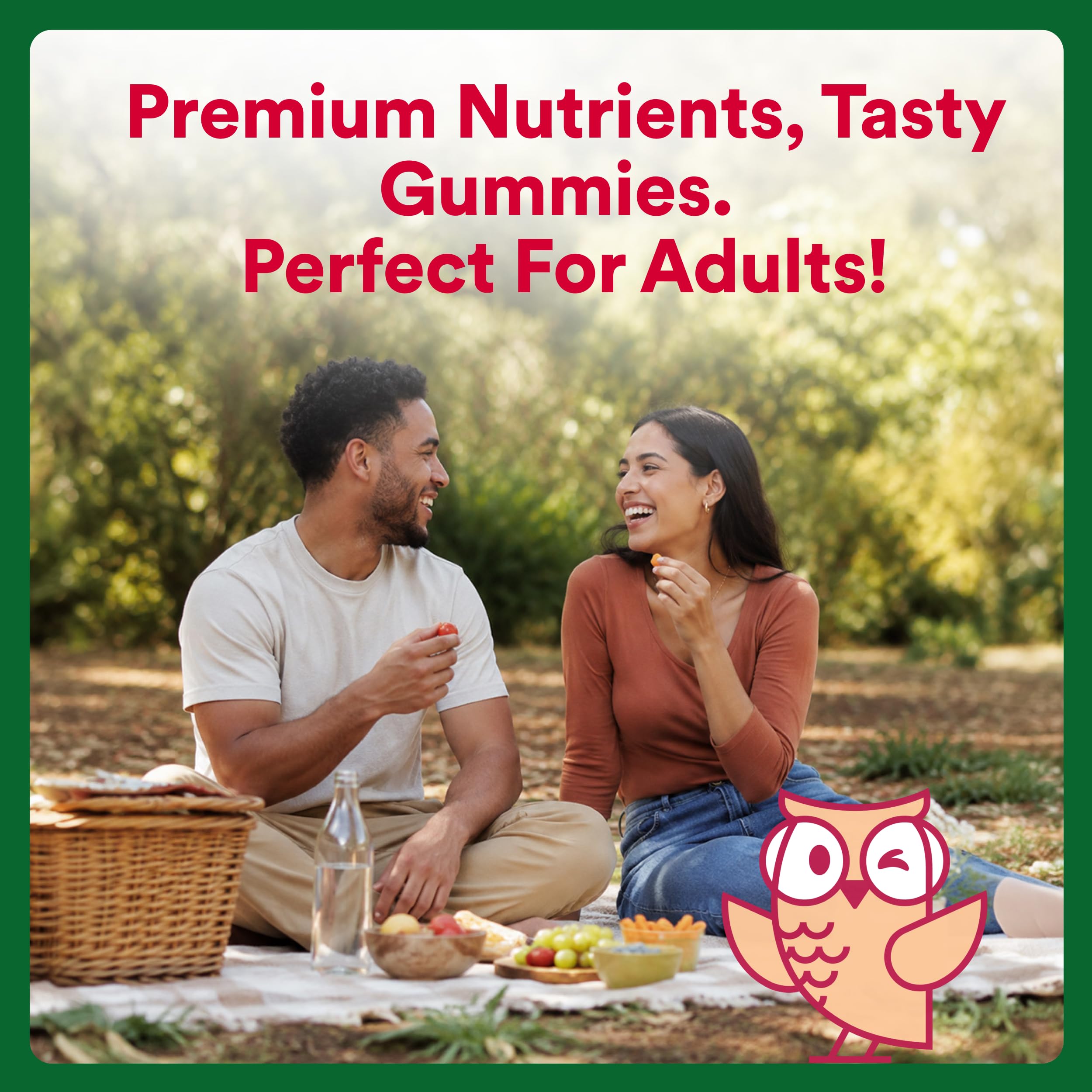 SmartyPants Plus Multi & Fiber Men and Women's Multivitamin Gummies with Prebiotic Fiber, Omega 3 DHA/EPA, Vitamin D3, C, B12, B6, A, K, Zinc, Clean Label, Three Fruit Flavors,90 Count (30 Day Supply)