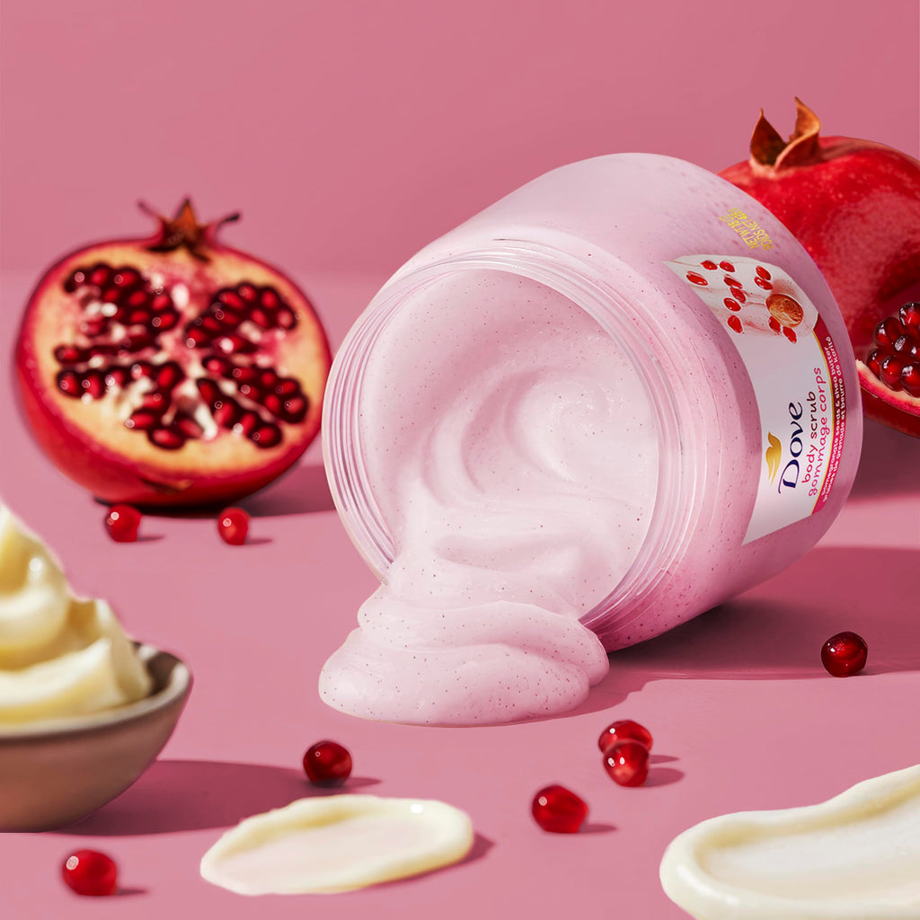 Dove Body Scrub Pomegranate & Shea Butter, 15 oz