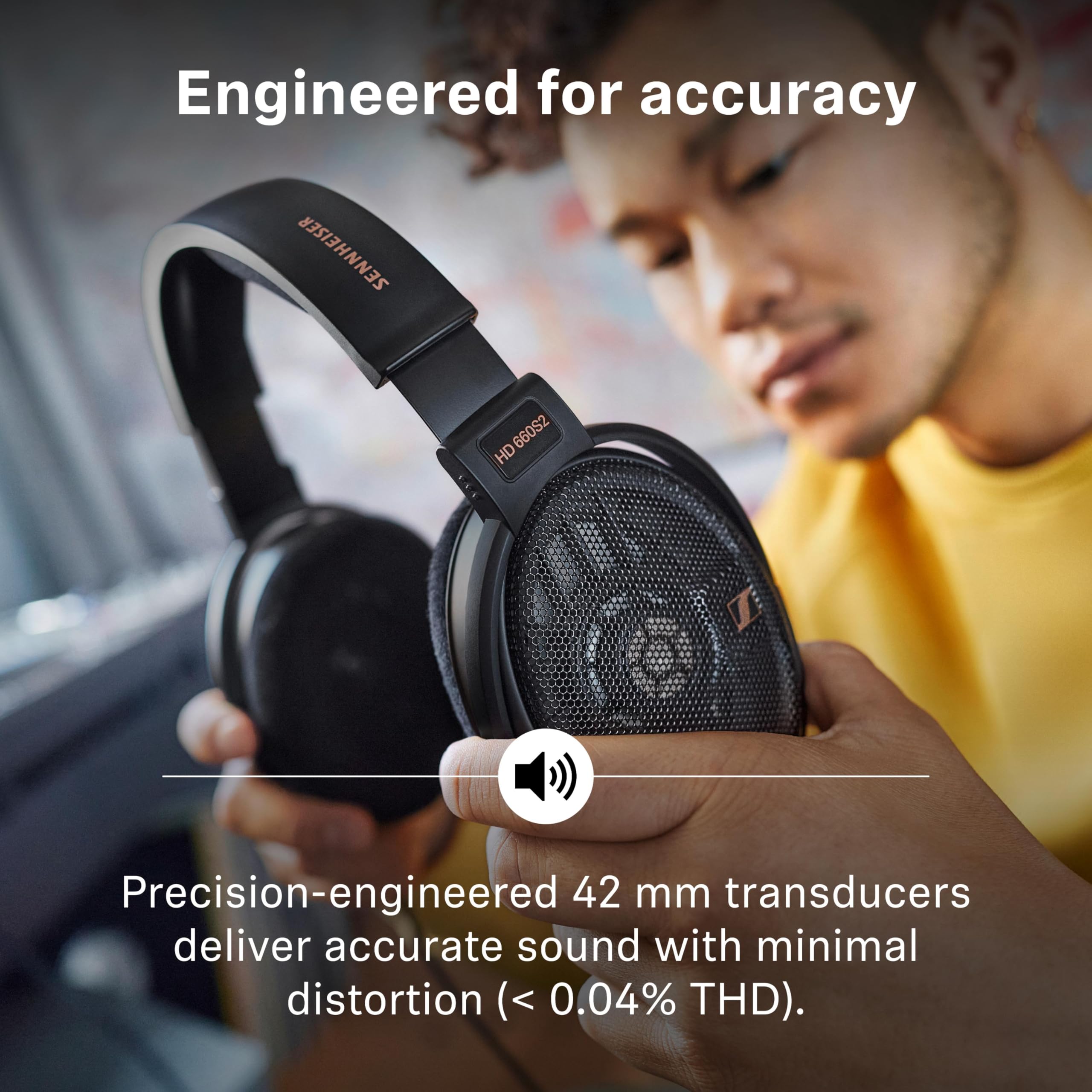 Sennheiser HD 660S2 - Audiophile Open-Back Over Ear Headphones with Deep Bass Extension and Refined Acoustic Performance, Over-Ear Headphones for PC, Music, Gaming, Podcasts, Premium Black