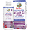 MARYRUTH'S Megadose Vitamin D3 Liposomal, Vitamin D 4000 IU, 45 Servings