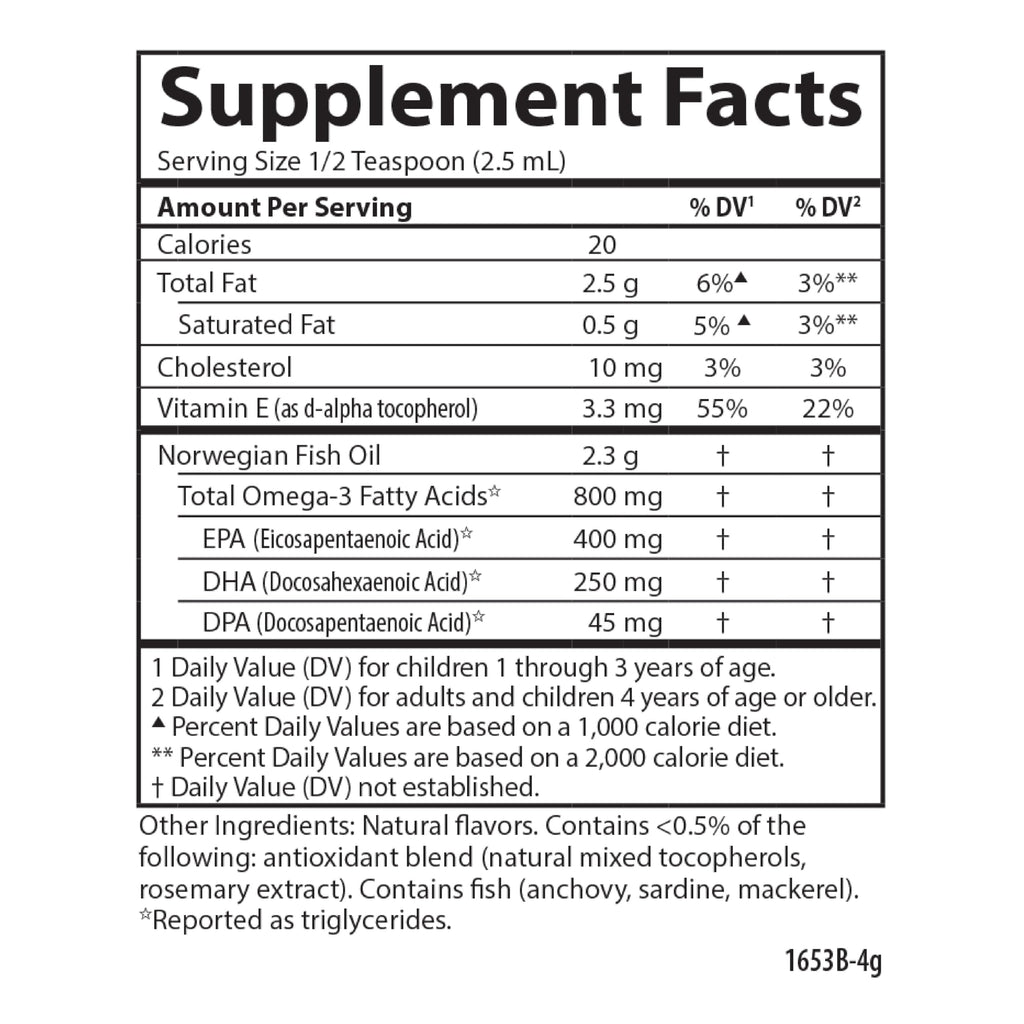 Carlson - Kid's The Very Finest Fish Oil, 800 mg Omega-3s, Norwegian, Sustainably Sourced, Orange, 200 mL