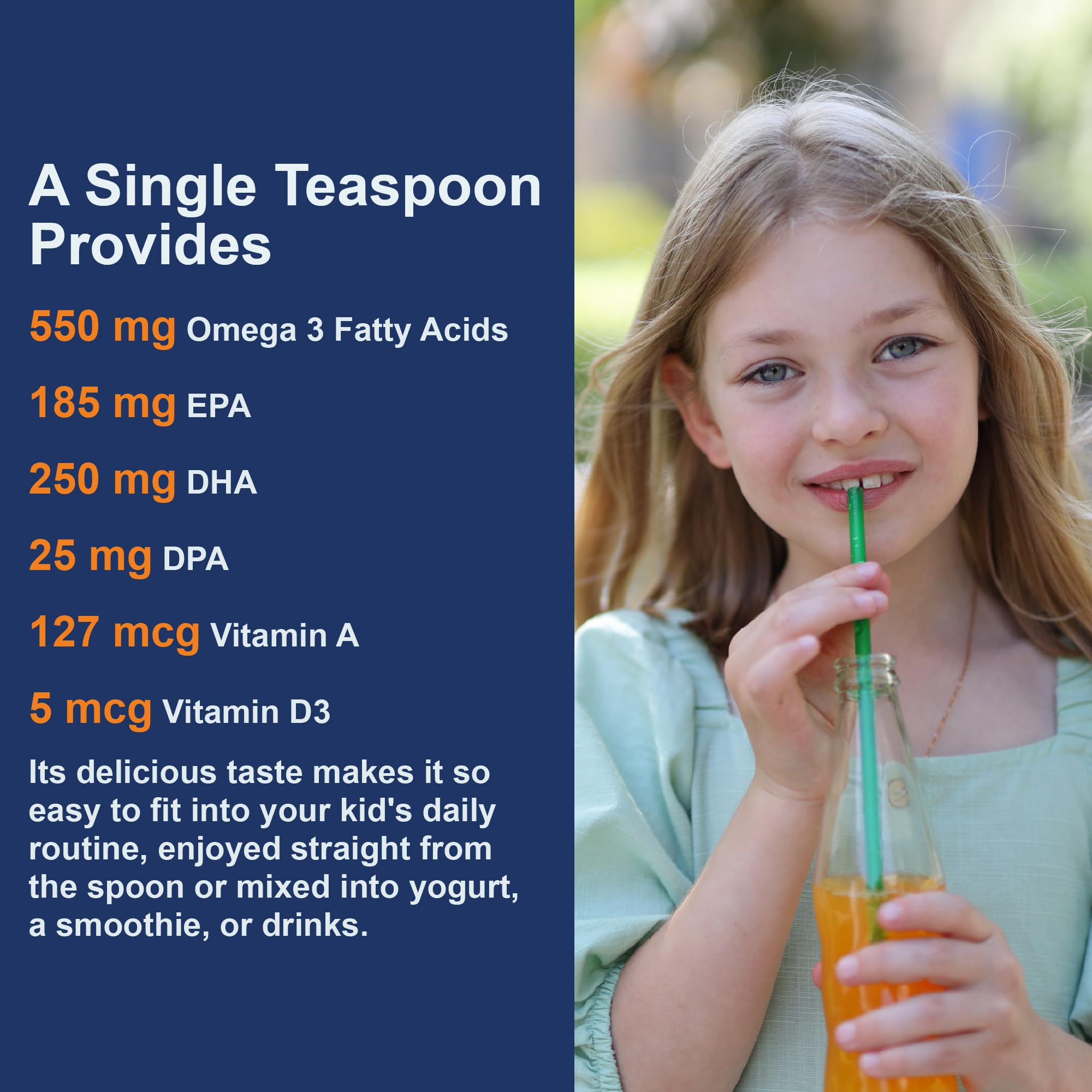 Carlson Kid's Cod Liver Oil, 550 mg, Omega-3s, 250 mL (8.4 Fl Oz)