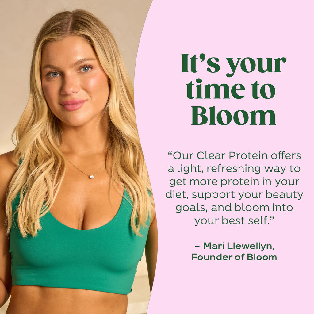Bloom Whey Clear Protein, Raspberry Lemonade 10 servings, 9.07 fl oz
