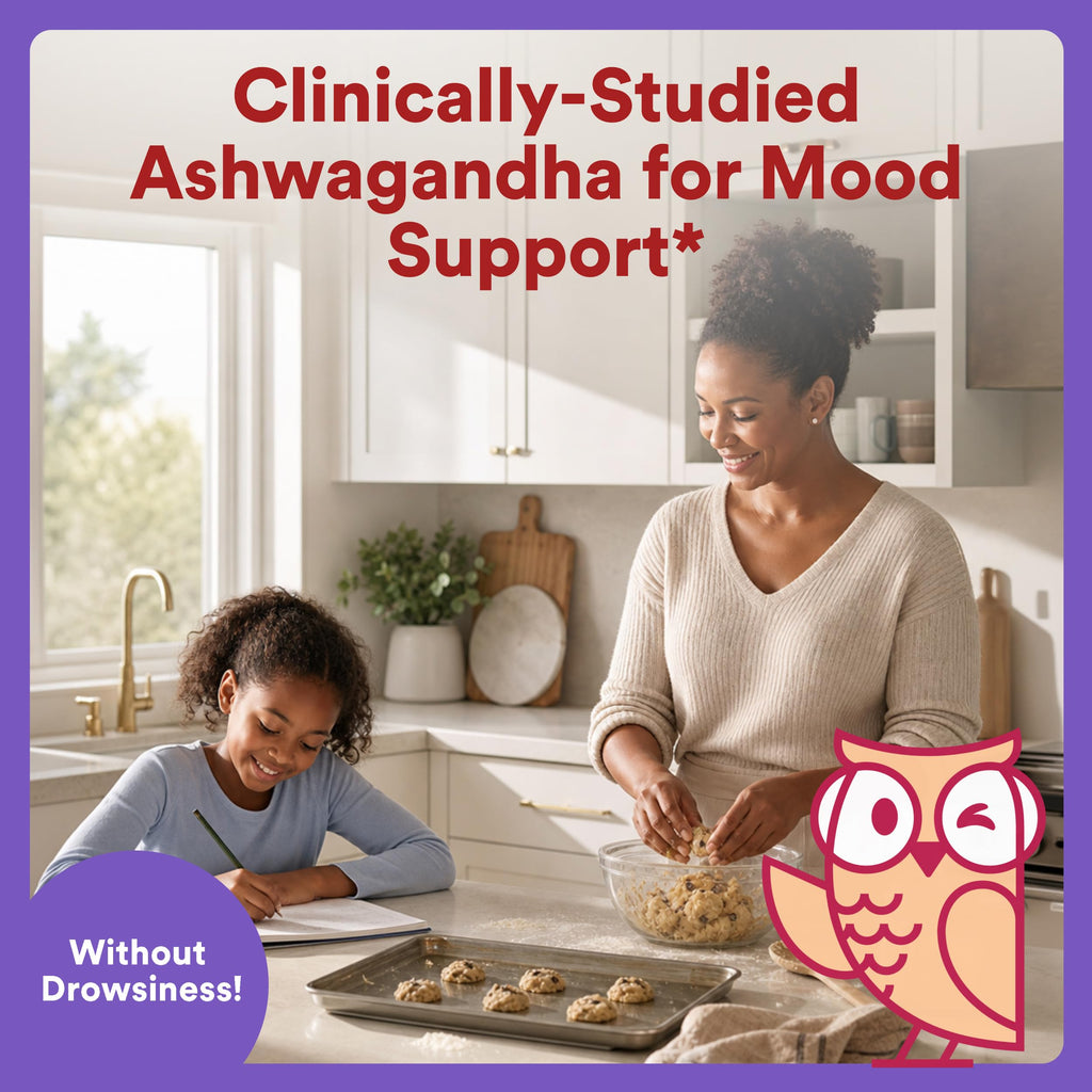 SmartyPants Adult Stress Support Gummies: Fast-Acting Calm & Mood Support with L-Theanine 200mg & Ashwagandha (Sensoril), Non-Drowsy, Mixed Berry Flavor, 60 Count (30 Day Supply)