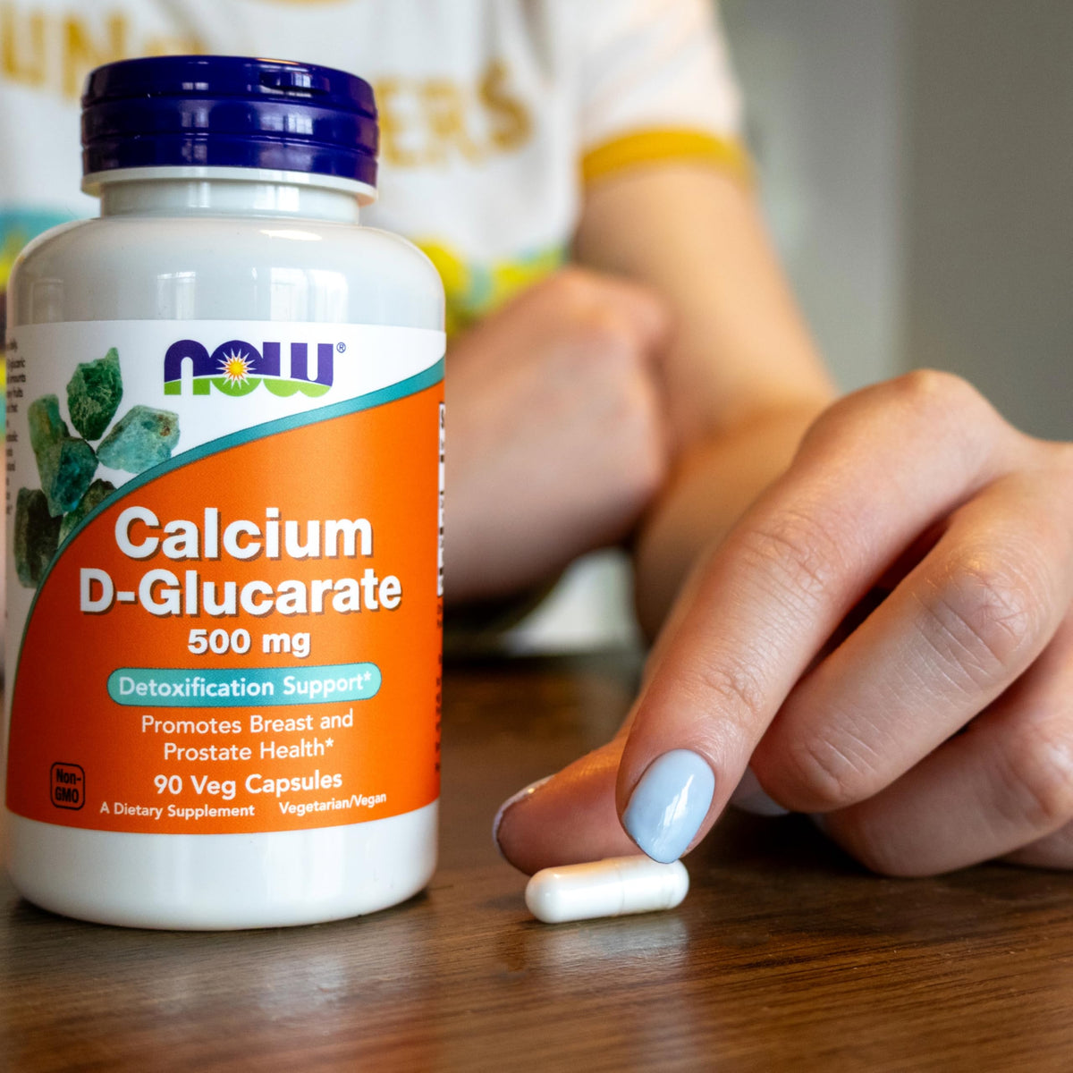 NOW Foods Supplements, Calcium D-Glucarate 500 mg, 90 Veg Capsules