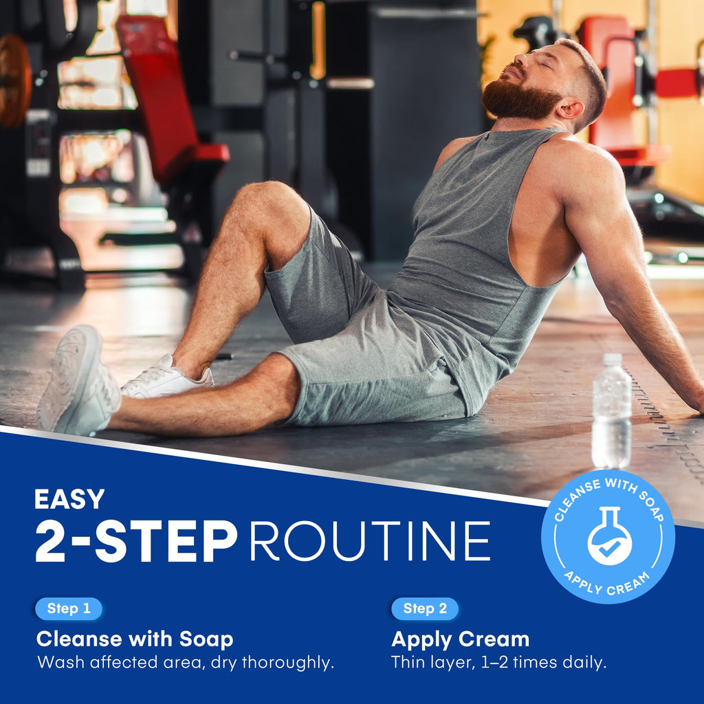 Hermon Balanitis Treatment for Men Relief Kit: Soothing Cream 2oz & Clotrimazole 1% Cleansing Soap 4oz – Helps Relieve Redness, Itching & Irritation – Gentle Care for Sensitive Areas