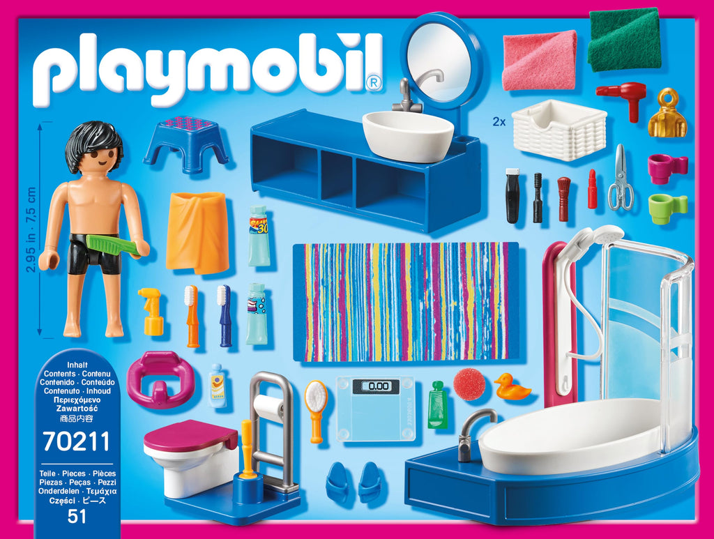 Playmobil Bathroom with Tub Furniture Pack