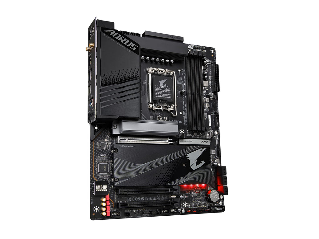 GIGABYTE Z790 AORUS Elite AX LGA 1700 ATX Motherboard, Support Intel Core 14th/13th/12th Gen, DDR5, 16+1+2 Power Phase, 4X M.2, PCIe 5.0, USB-C 3.2, WIFI6E, 2.5GbE, Q-Flash, EZ-Latch, RGB Fusion