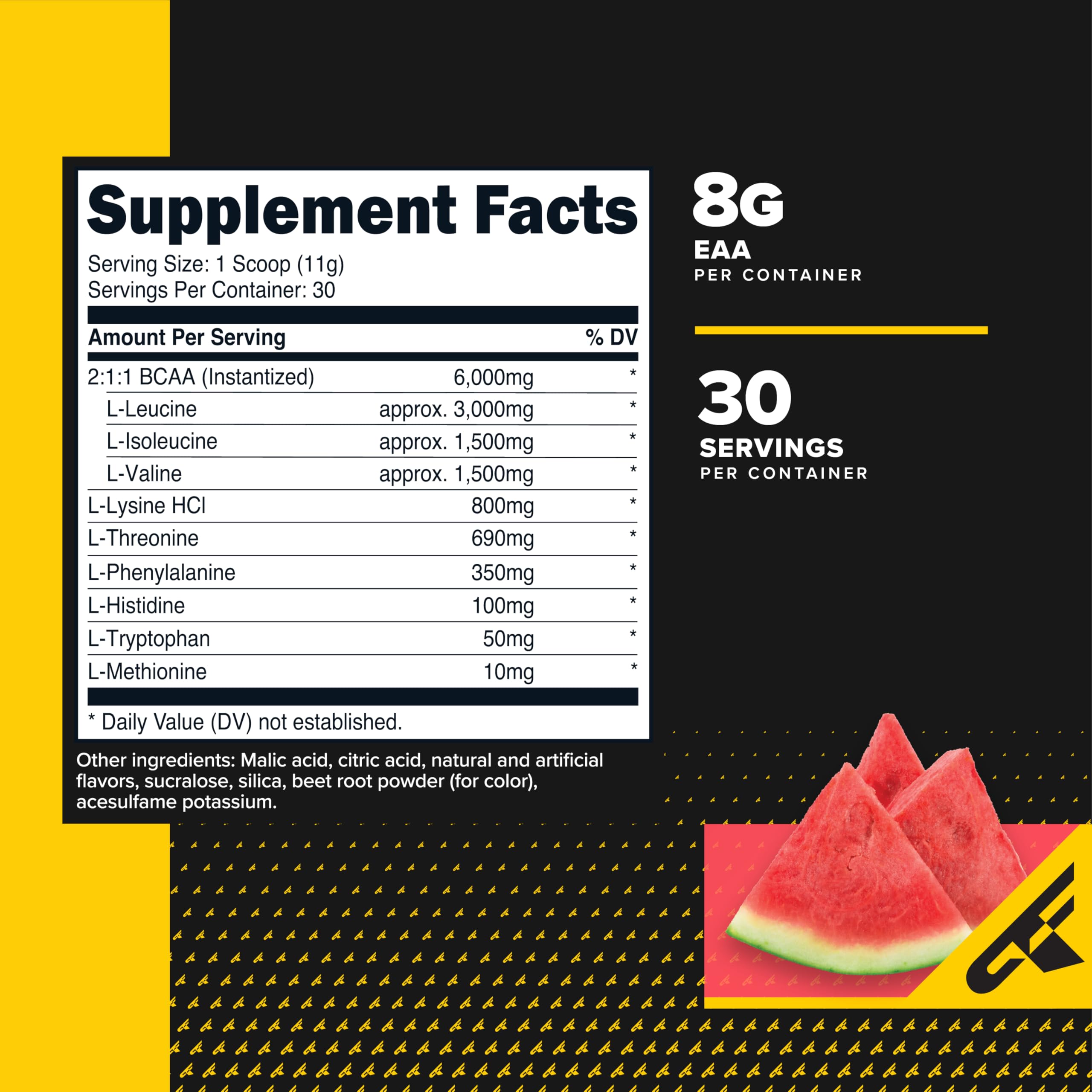 Primaforce EAA Powder (30 Servings) | Essential Amino Acids for Pre/Intra Workout and Recovery - Non-GMO and Gluten Free (Watermelon)