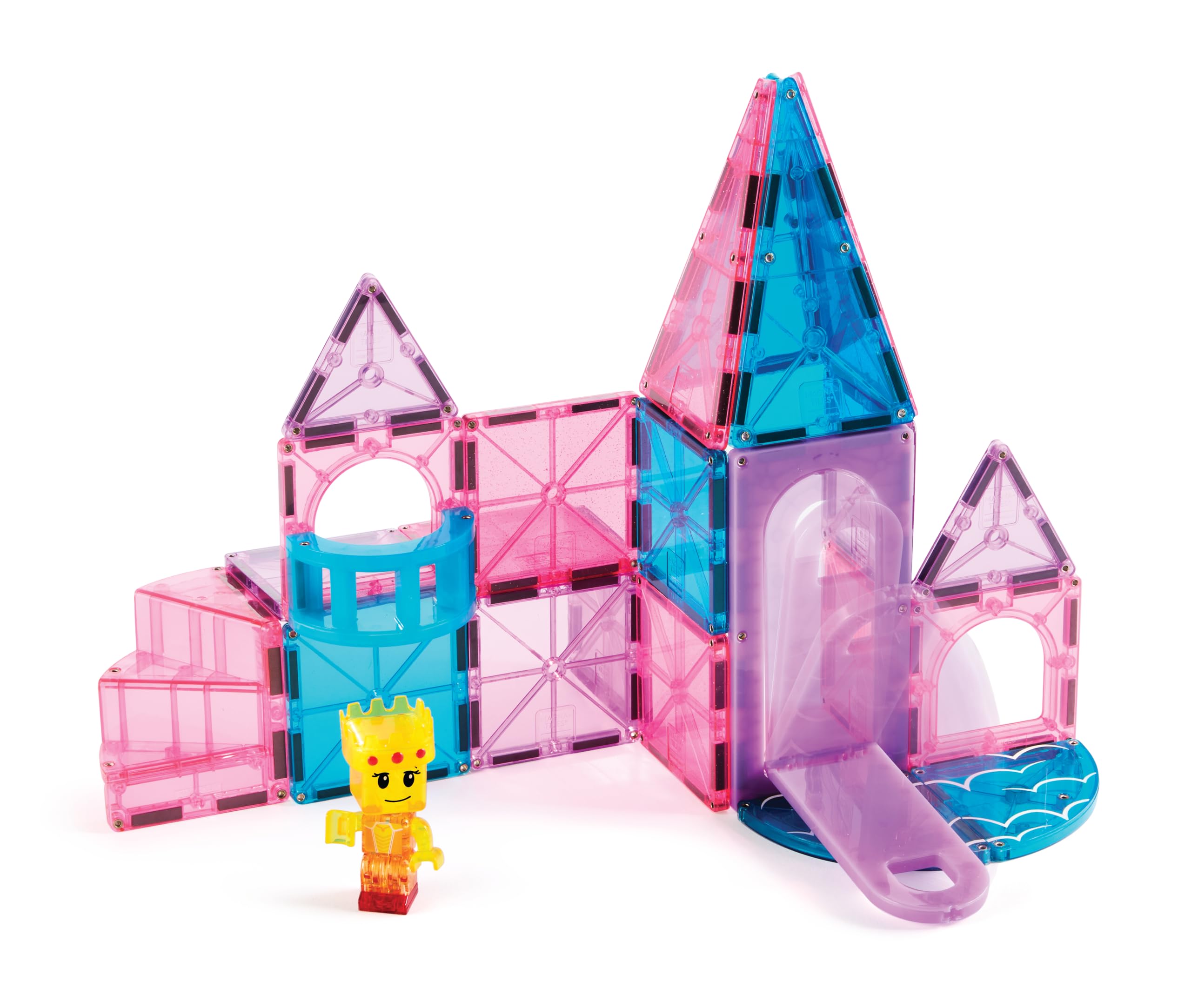 MAGNA-TILES Castle 25-Piece Magnetic Construction Set, The Original Magnetic Building Brand