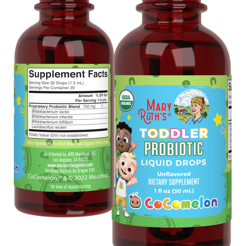 MaryRuth's Organic Toddler Probiotic Liquid Drops, Sugar Free, Ages 1-3