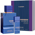 Al Haramain Amber Oud Eau de Parfum 75ml + ATOMIZER – Dubai Night – Unisex Ladies & Mens Cologne – Men/Women's Cologne Spray – Perfume for Men & Women: Amber, Bergamot, Vanilla, White Musk (2.53 oz)