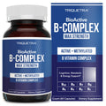 BioActive Vitamin B Complex - Blood Stream Ready, Methylated B Complex - Featuring Methylfolate, 3 BioActive Forms of B12, BenfoPure® B1 & Pantesin® B5 - 12 B Vitamins in Clinical Doses - 60 Servings