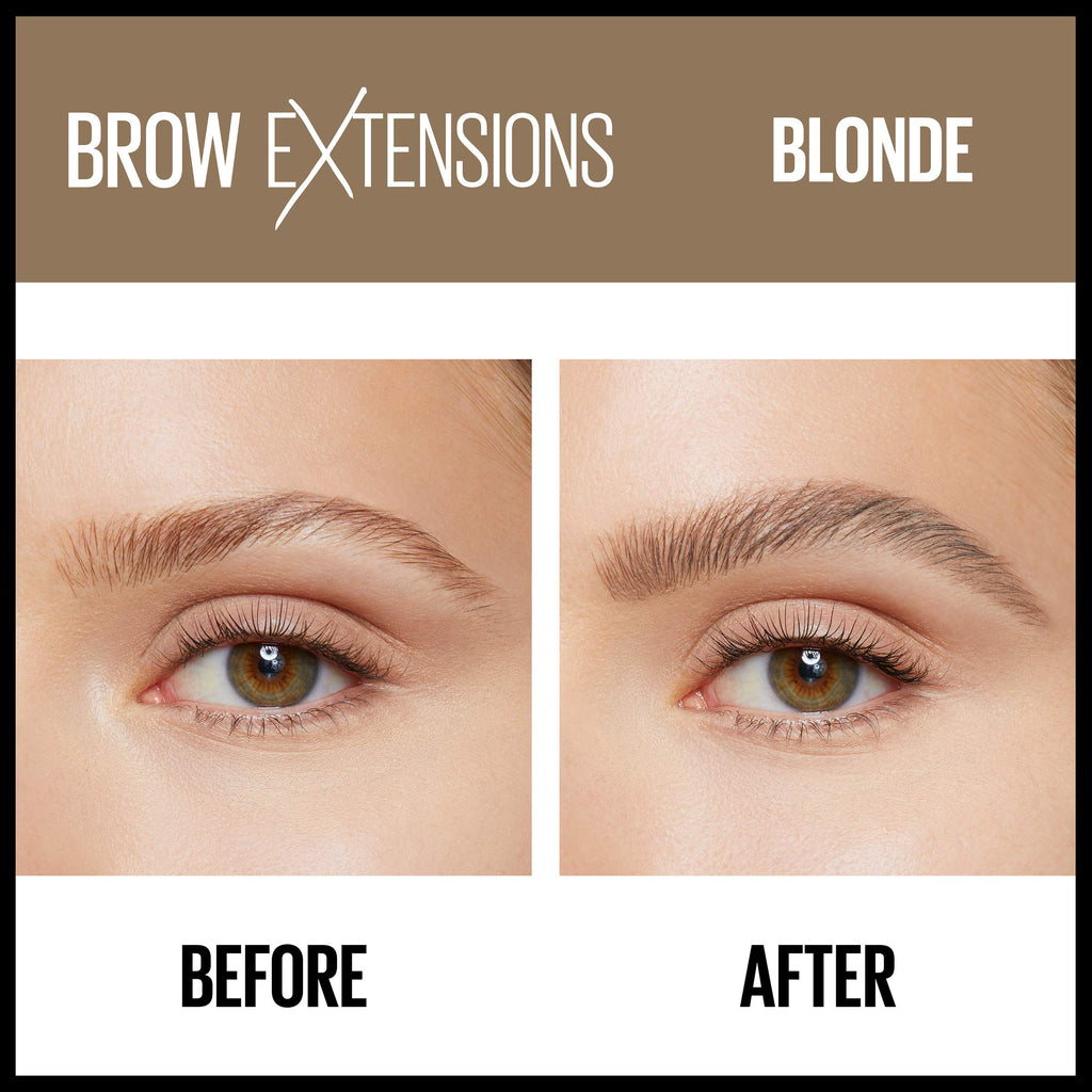 Maybelline Brow Extensions Fiber Pomade Crayon Eyebrow Makeup, Blonde, 1 Count