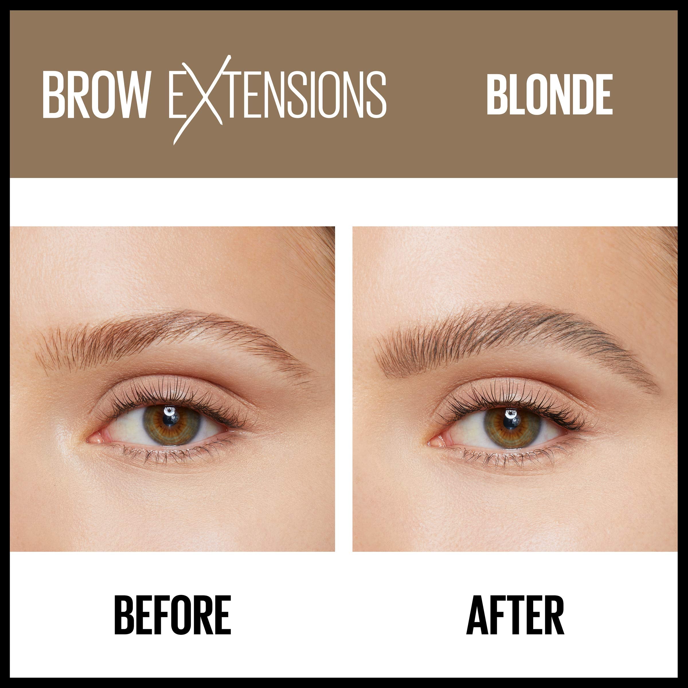 Maybelline Brow Extensions Fiber Pomade Crayon Eyebrow Makeup, Blonde, 1 Count