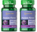Puritan's Pride Passion Flower 1000 Mg, 60 Count (Pack of 2)