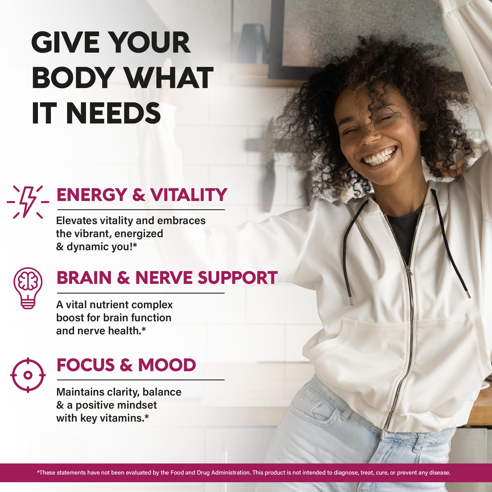 USDA Organic Vitamin B-Complex B5 Pantothenic Acid | B12 Methylcobalamin | B1 Thiamine | B6 Pyridoxine | B7 Biotin | B9 Folic | B3 Niacinamide - B Complex Liquid Drops, Natural Berry Flavor, 4fl oz