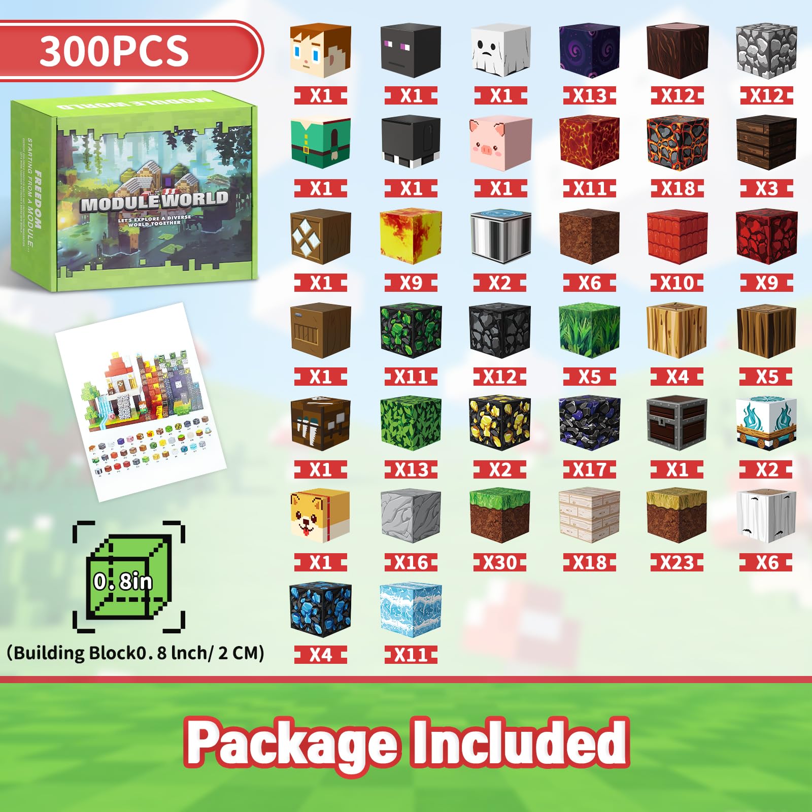 Intoypad 300PCS Magnetic Blocks, Magnetic Building Tiles STEM Toys for Kids
