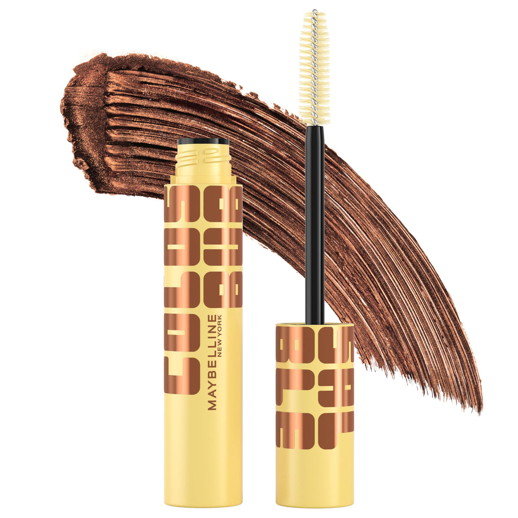 Maybelline The Colossal Bubble Mascara, Buildable Mascara Volume and Length Formula for Bold, Separated, Sleek Lashes, Washable Formula, Copper Brown, 1 Count