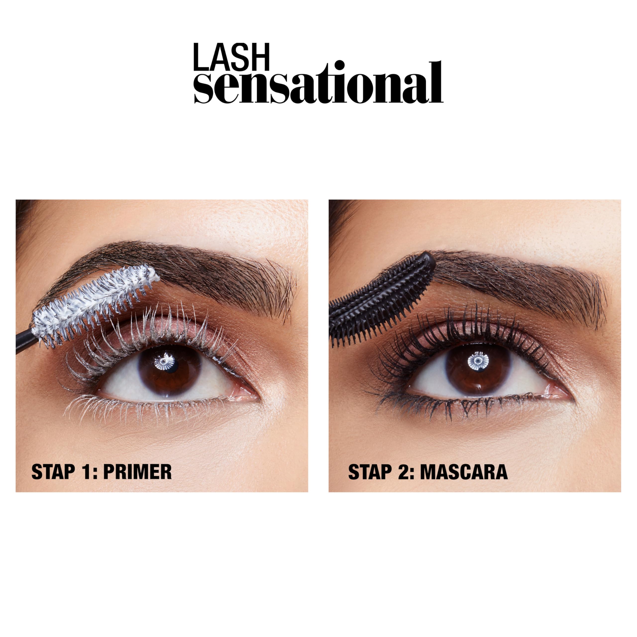 Maybelline Lash Sensational Lash Multiplying Waterproof Mascara, No. Black, 0.31 Ounce
