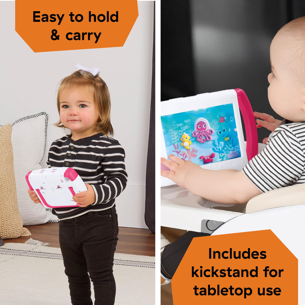 Baby Einstein On-the-Go Sea Dreams Soother, Pink, Portable Baby Sound Machine with Music & Lights, for Newborns 0+ Months