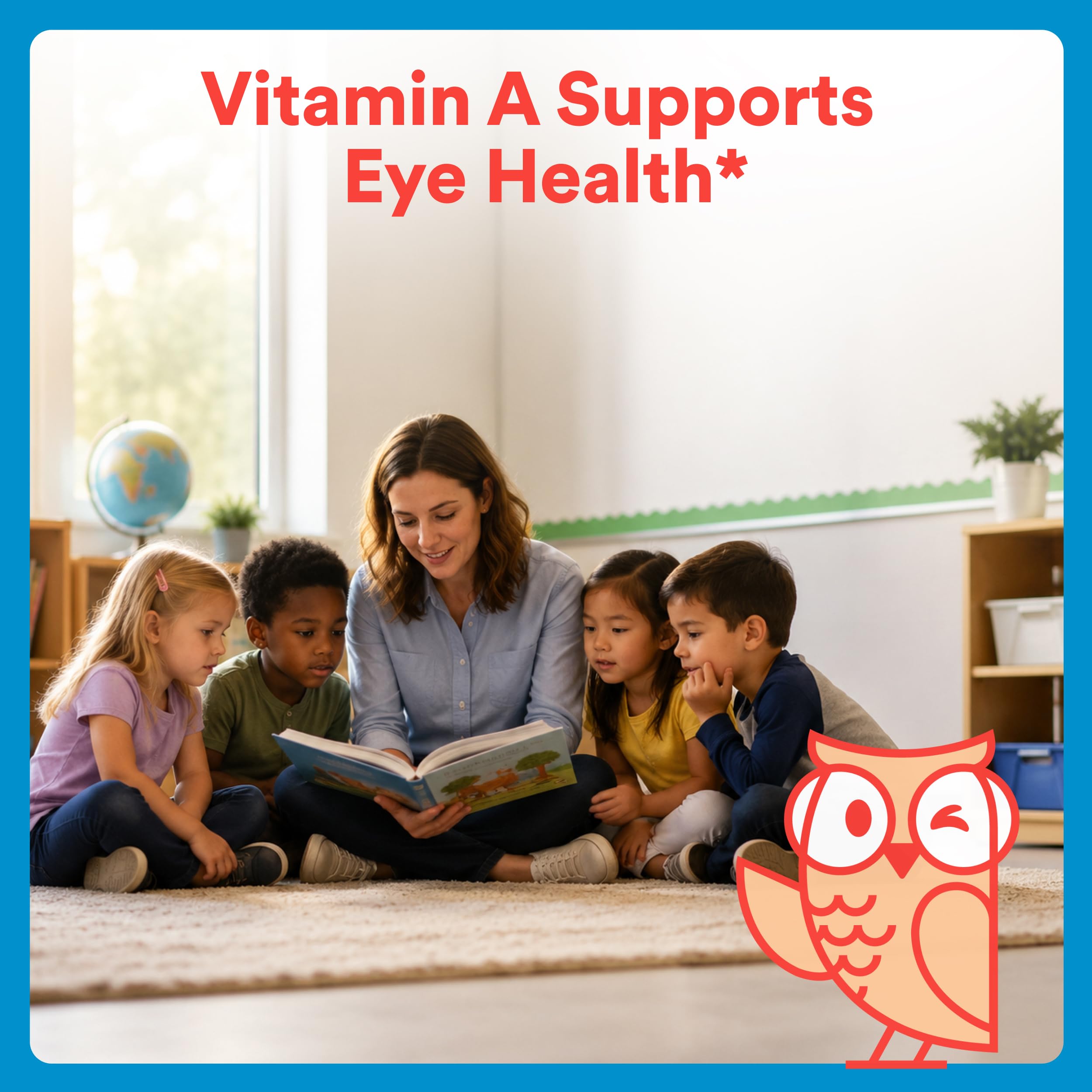 SmartyPants Kids Zero Sugar Multi & Omegas Multivitamin Gummies with Omega 3 ALA, Vitamins D, C, A, Plant-Based, Clean Label, No Sugar Alcohols, Strawberry Banana Flavor, 60 Gummies (30 Day Supply)