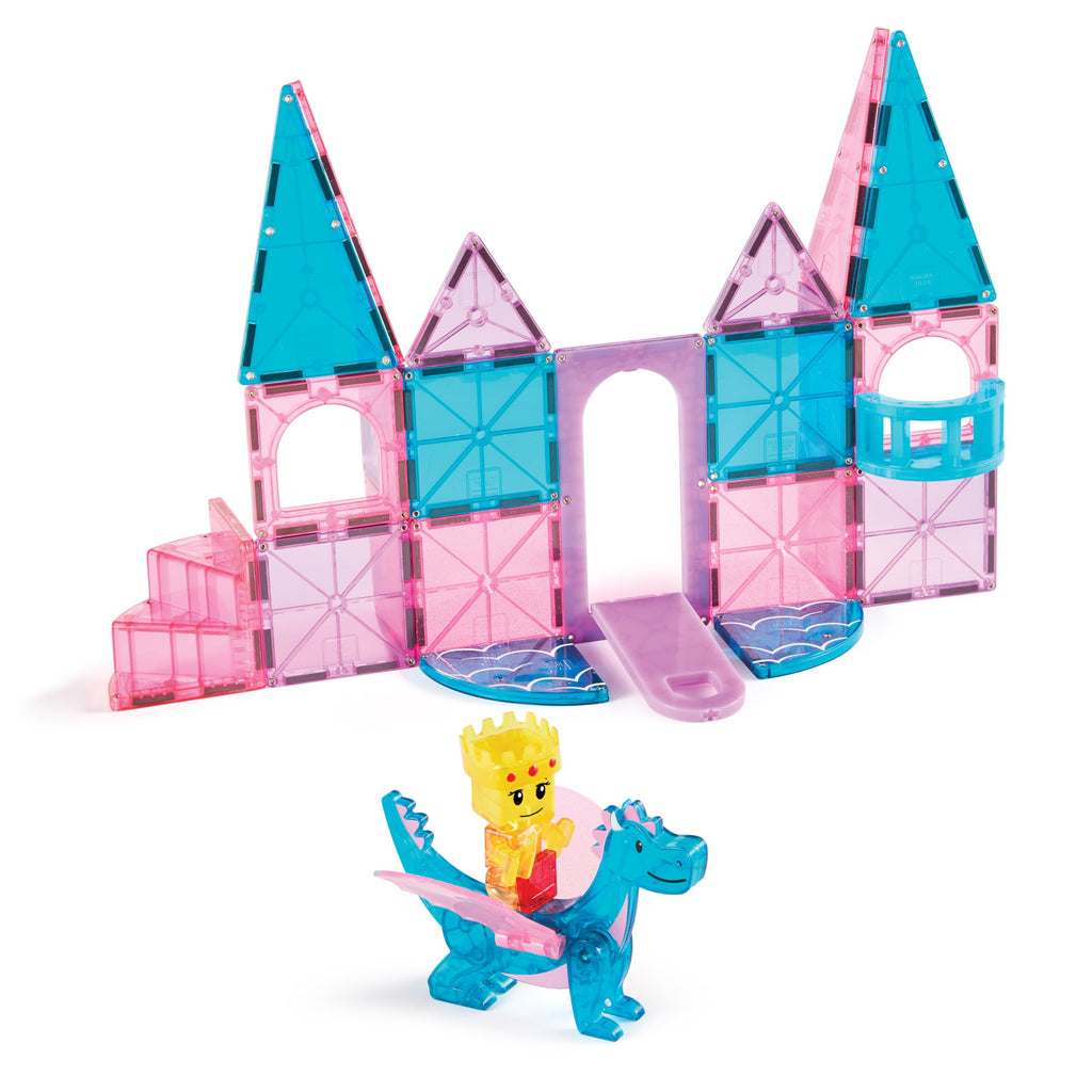 MAGNA-TILES Castle 25-Piece Magnetic Construction Set, The Original Magnetic Building Brand