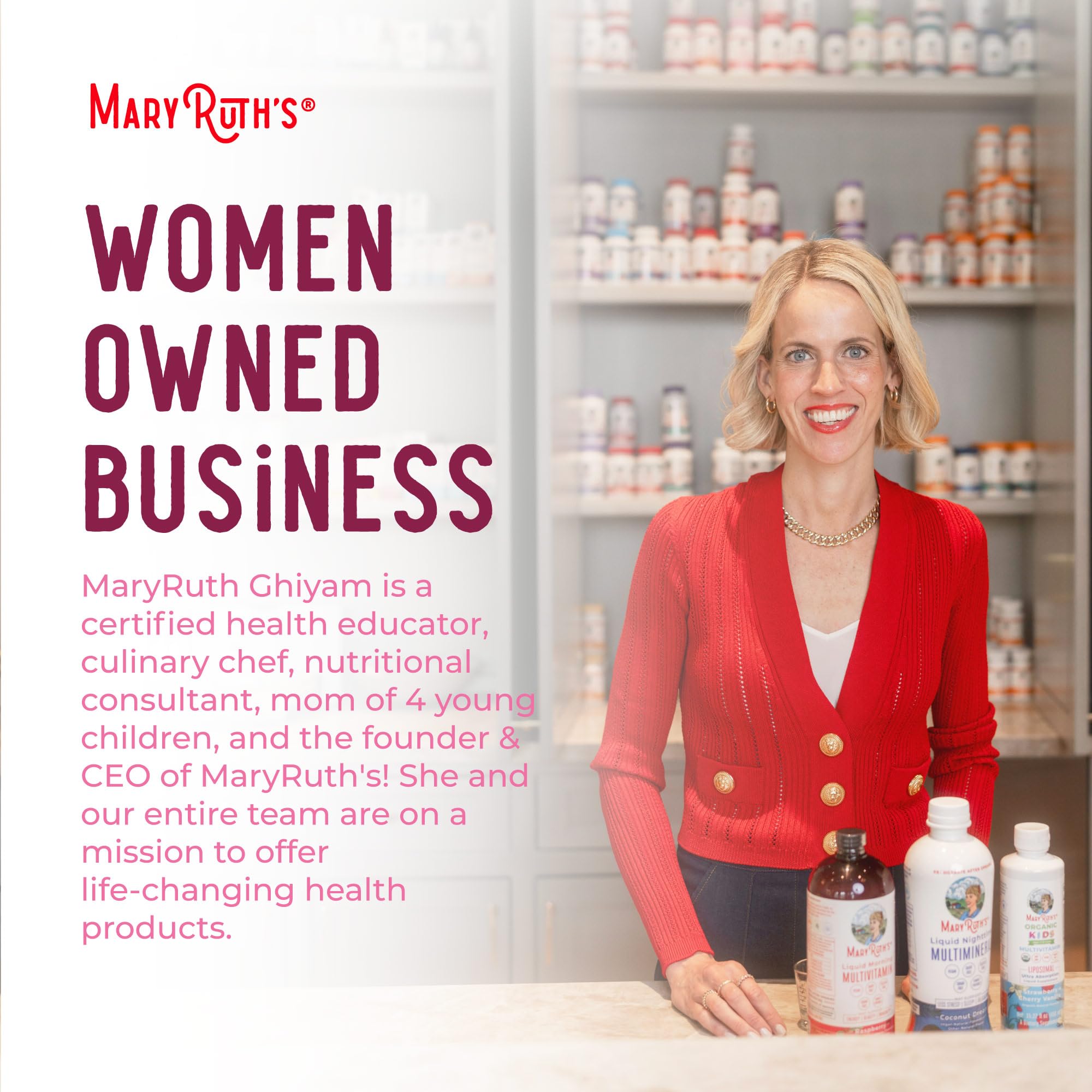 MARYRUTH'S Probiotic Beauty Capsules, Gut Health, Vegan Collagen Support