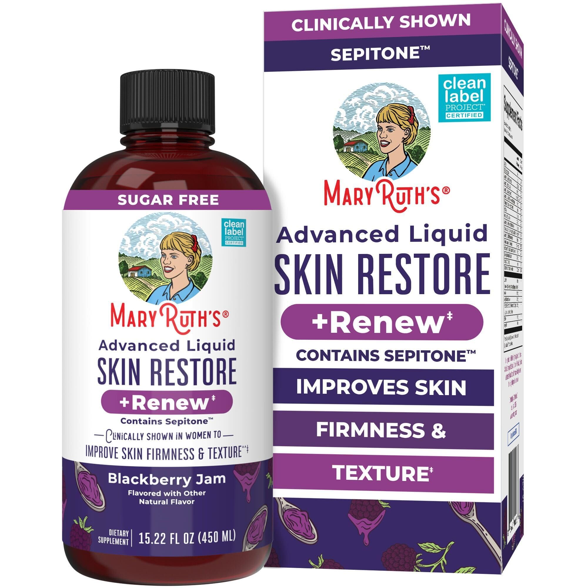 MARYRUTH'S Advanced Liquid Skin Restore + Renew, Reduce Wrinkles, 15.22oz
