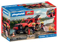 Playmobil | City Action | Fire Pickup Truck | Off‑Road Emergency Vehicle with Real Water Spray Function, Winch & Plenty of Accessories | for Children Aged 4+ | 72194