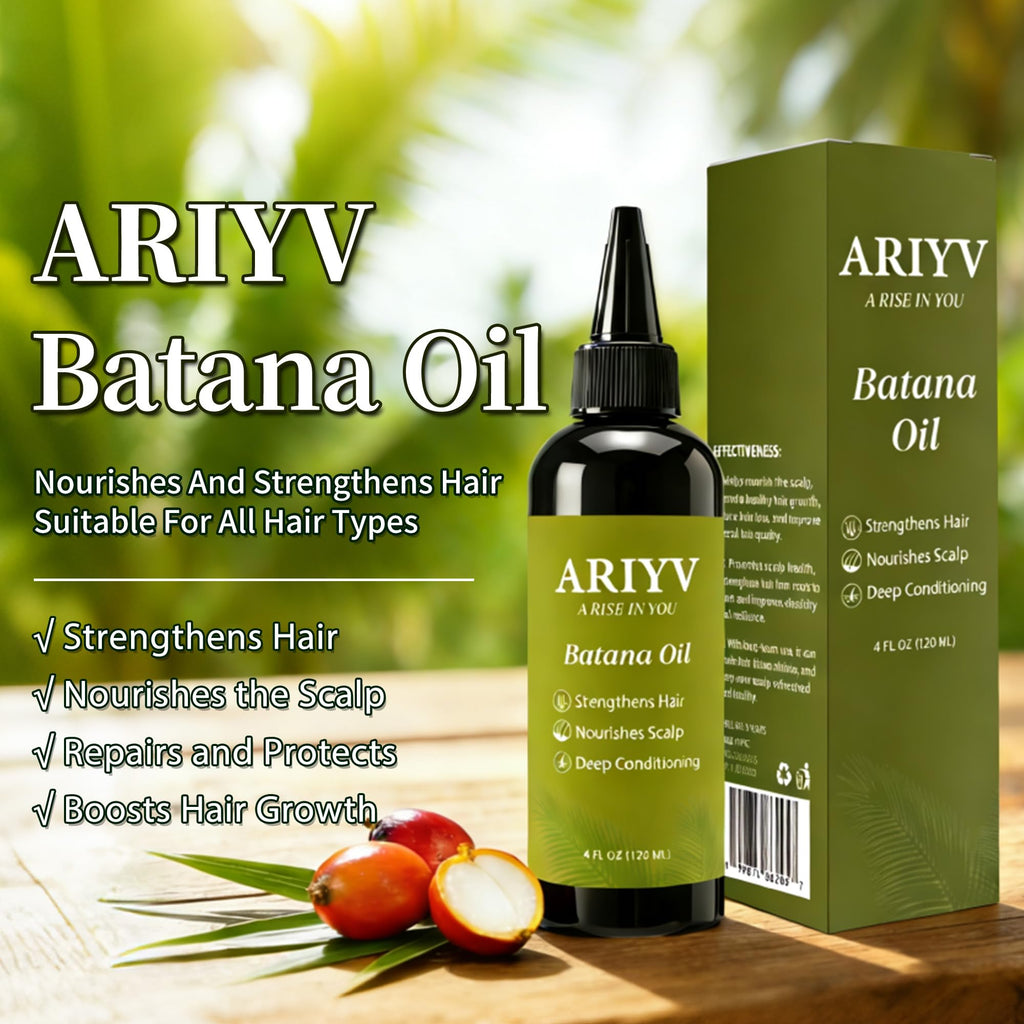 Ariyv Batana Oil for Hair Growth, Natural Batana Oil - Prevents Hair Loss, Reduces Breakage and Strengthens Hair, Enhances Thickness for Men & Women