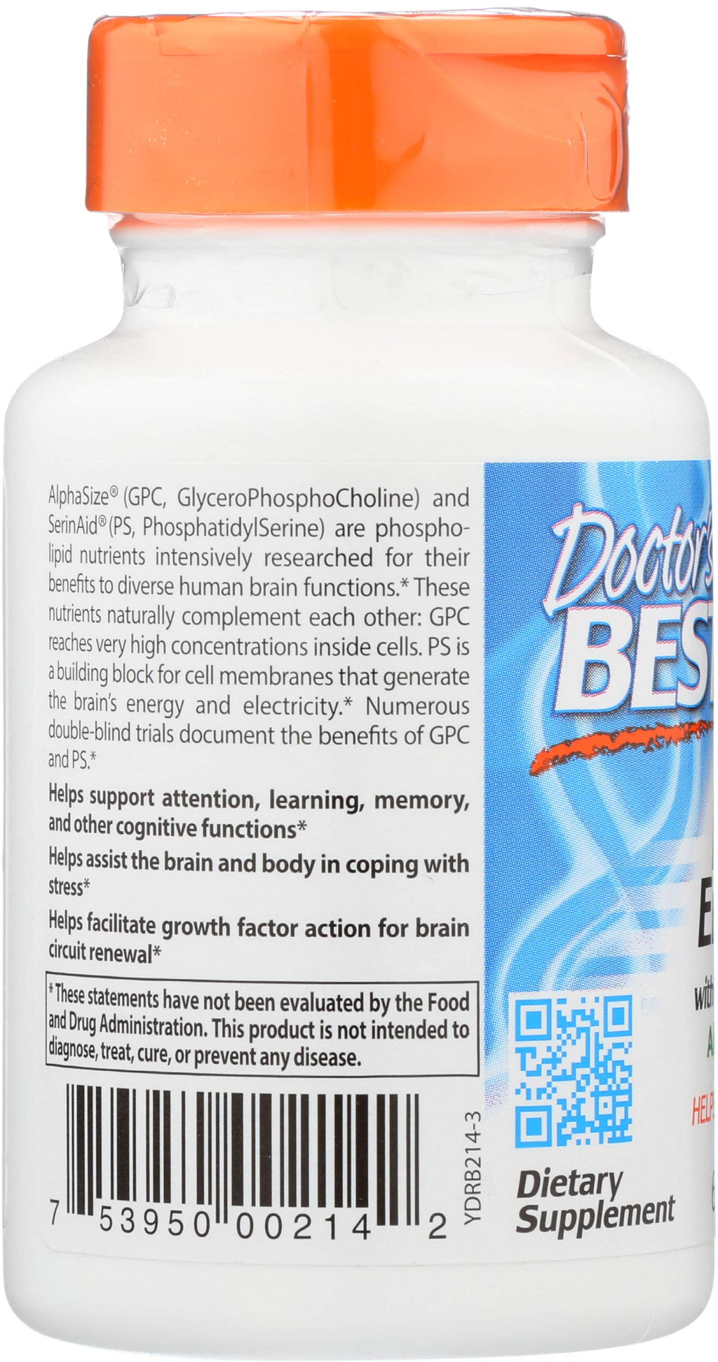 DOCTORS BEST Natural Brain Enhancers, 60 CT
