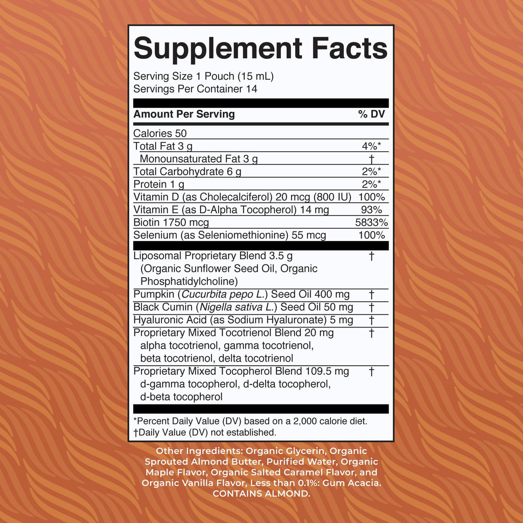 MARYRUTH'S Hair Care Liposomal, Ultra Absorption, Gluten Free, 14 Servings