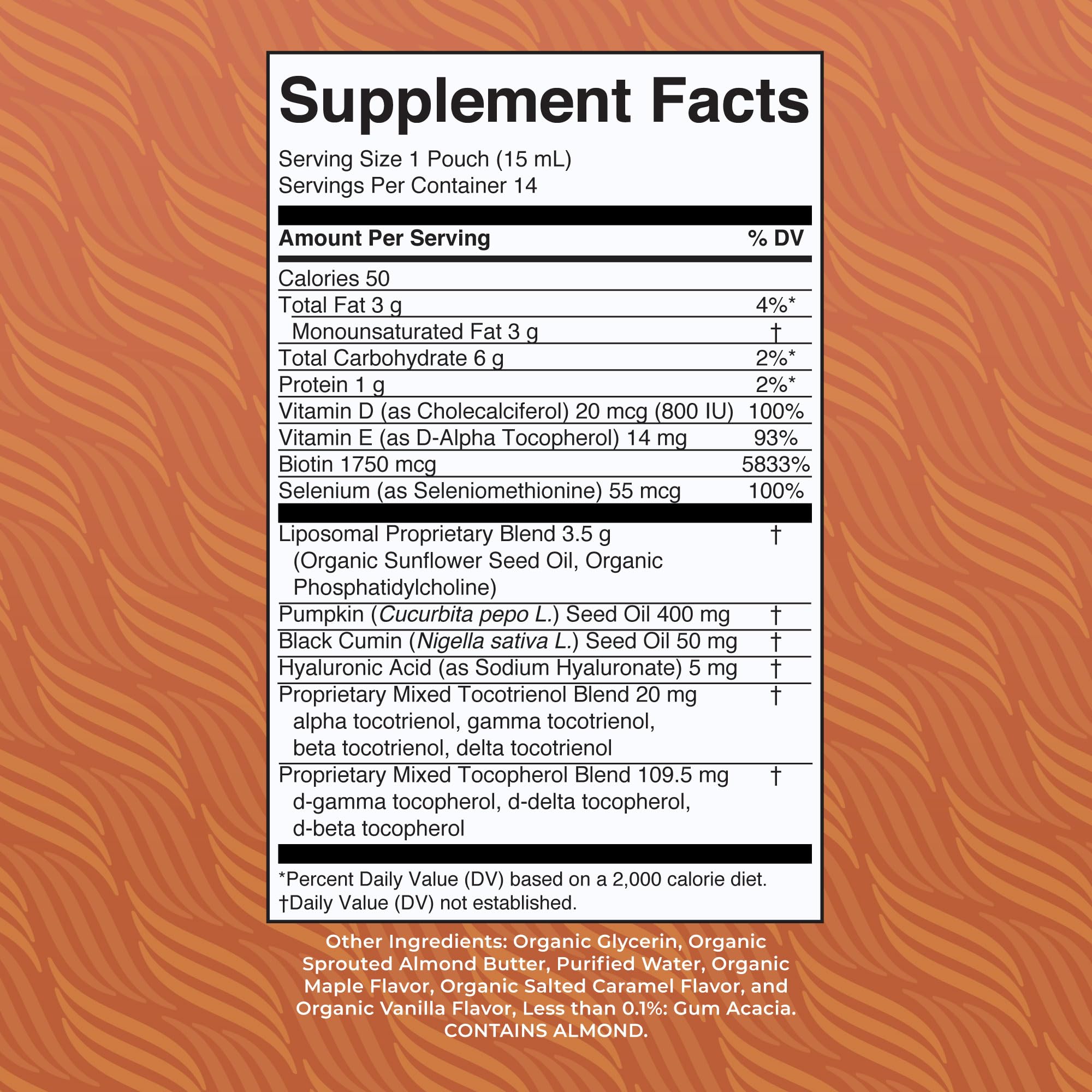 MARYRUTH'S Hair Care Liposomal, Ultra Absorption, Gluten Free, 14 Servings