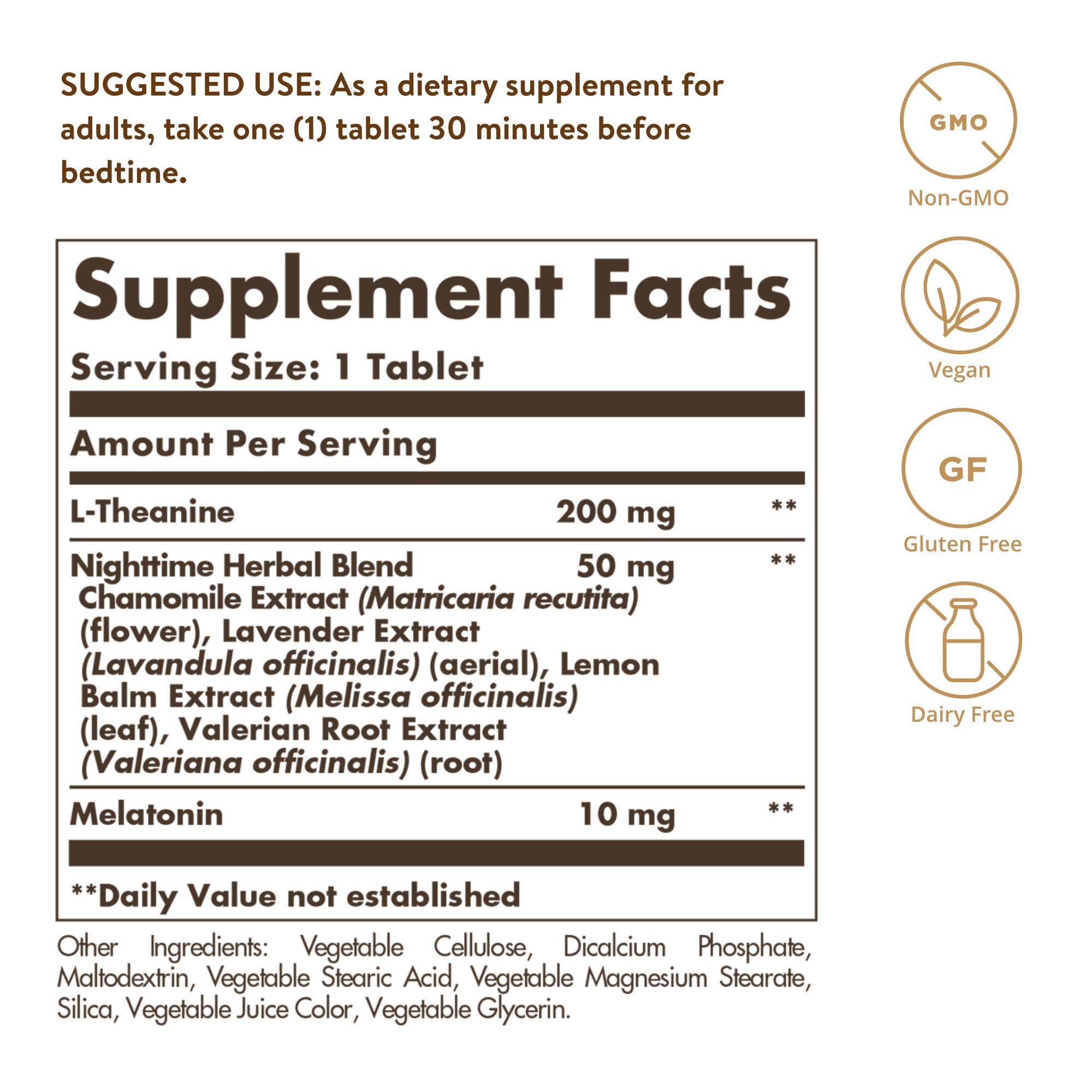 Solgar Triple Action Sleep, 30 Tri-Layer Tablets - Time-Release Melatonin & L-Theanine Plus Herbal Blend - Helps You Relax, Fall Asleep Fast & Stay Asleep Longer - Non-GMO, Gluten Free - 30 Servings