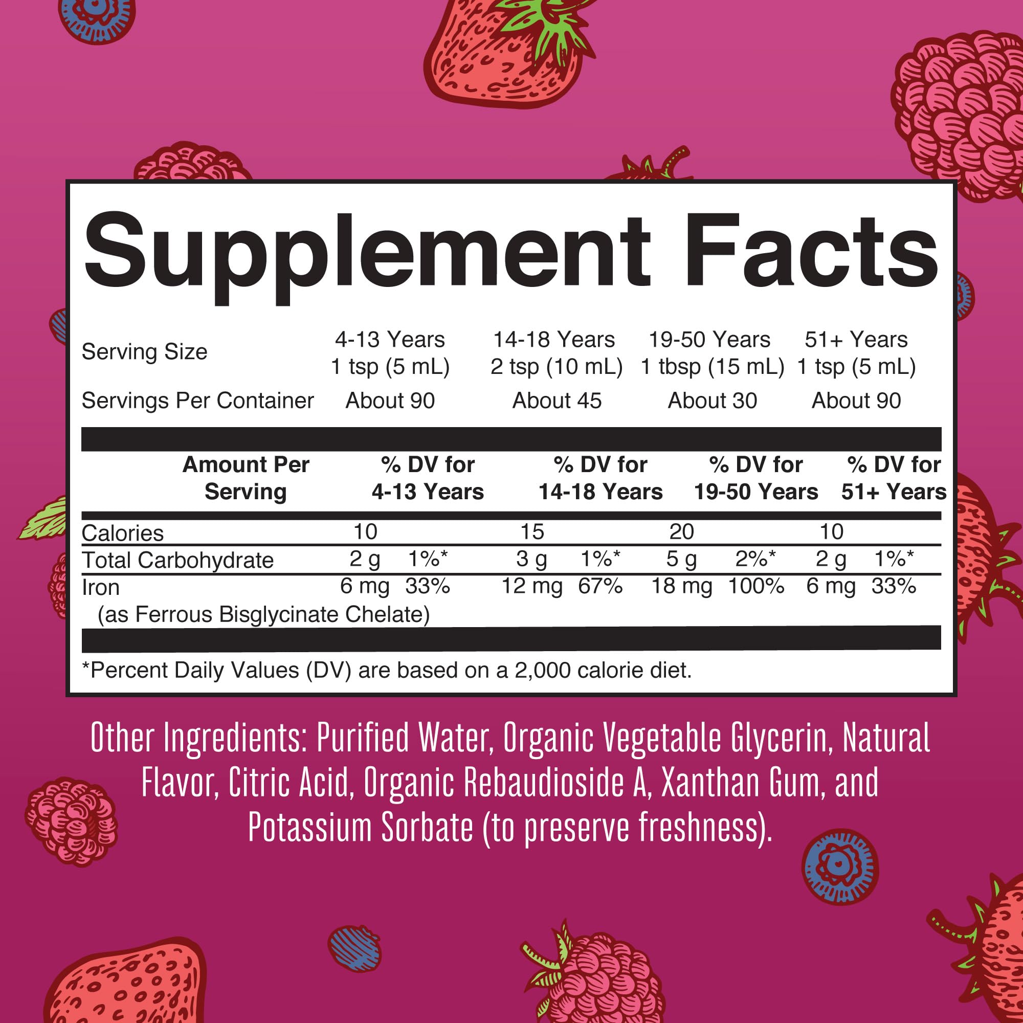 MaryRuth's MaryRuth's Liquid Morning Multivitamin +Hair Growth (Peach Mango, 15.22oz) & Iron Liquid (Berry) | Clean Label Project Verified® | Beauty, Immunity, & Overall Health | Vegan, Non-GMO