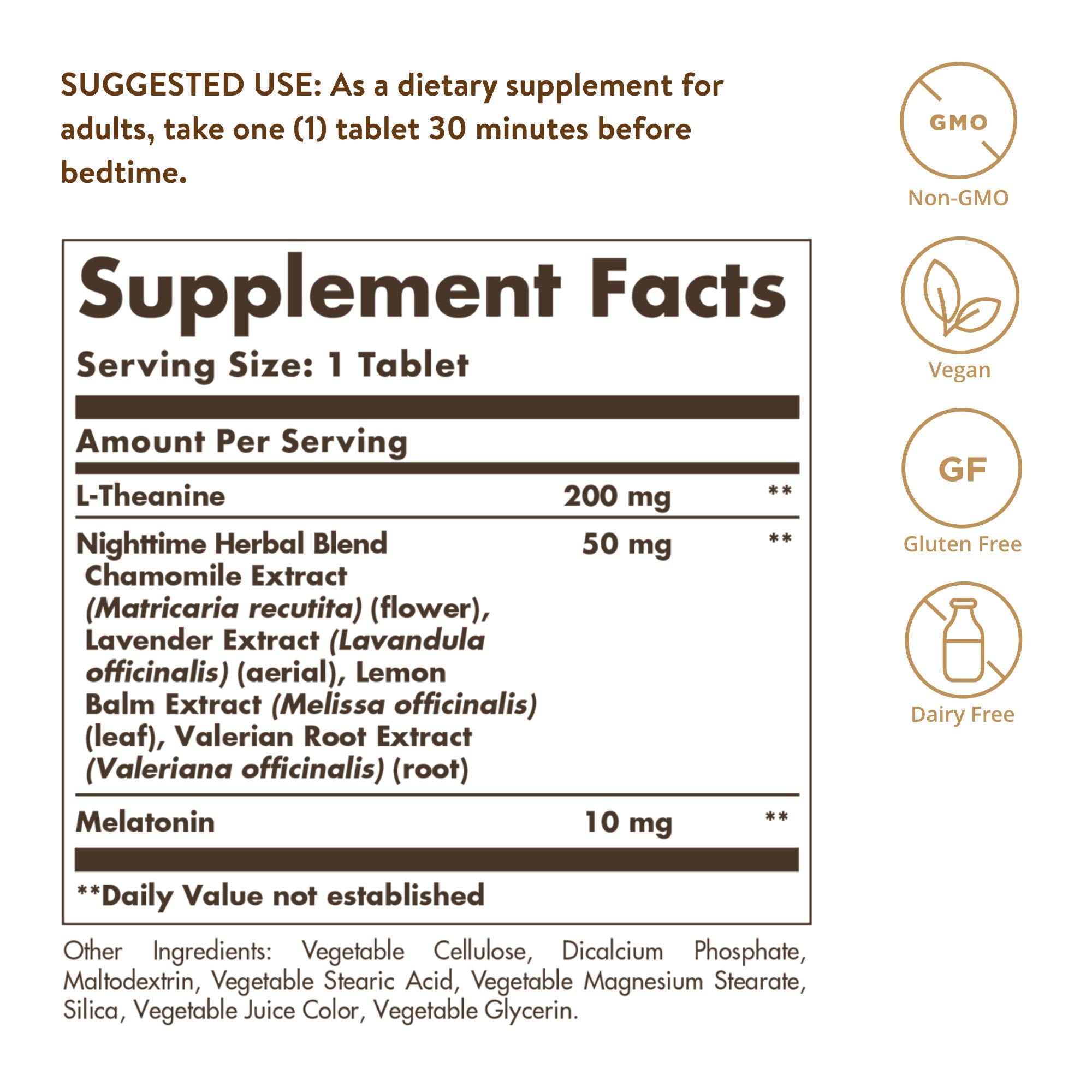 Solgar Triple Action Sleep, 60 Tri-Layer Tablets - Time-Release Melatonin & L-Theanine Plus Herbal Blend - Helps You Relax - Non-GMO, Gluten Free - 60 Servings