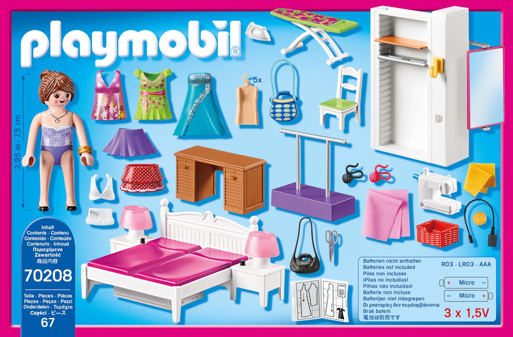 Playmobil Bedroom with Sewing Corner Furniture Pack