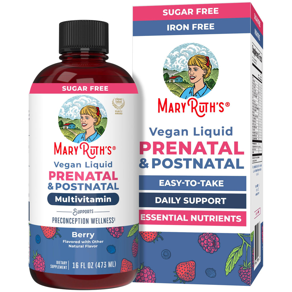 MARYRUTH'S Postnatal & Prenatal Liquid Multivitamin for Women, 16 oz, Vegan