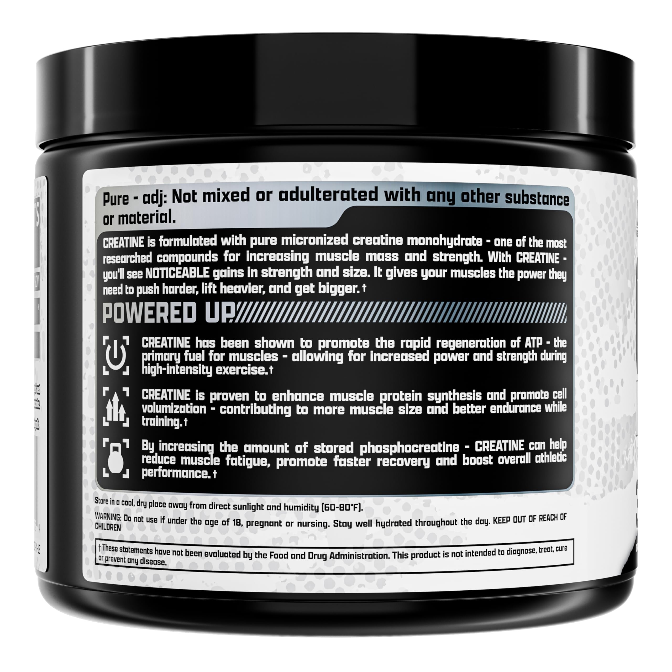 Nutrex Research Creatine Monohydrate Powder 30 Servings | Unflavored 5G Micronized Creatine Powder | Gluten Free