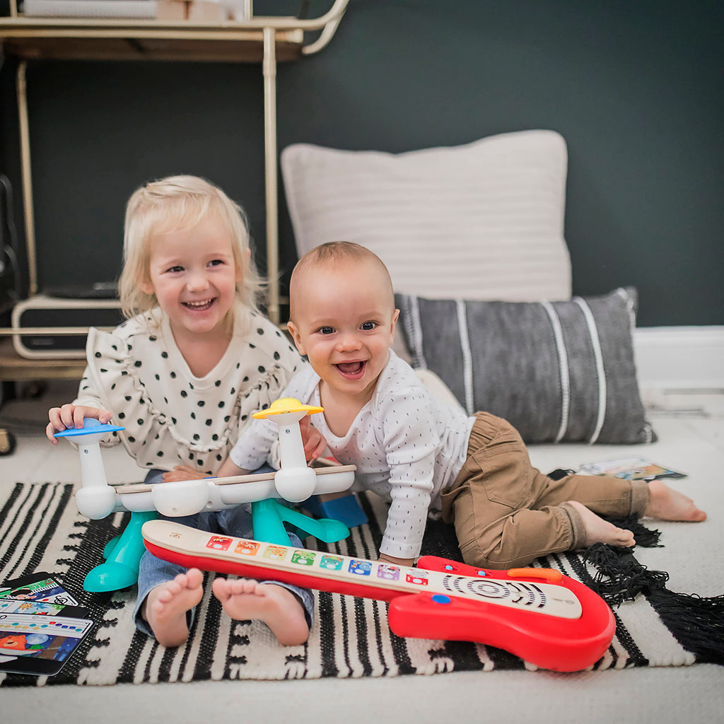 Baby Einstein Together in Tune Guitar Safe Wireless Wooden Musical Toddler Toy, Magic Touch Collection, Age 6 Months+