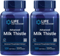Life Extension Advanced Milk Thistle, Liver Health Supplement, Liver Detox, Cell Division, silymarin, silybin, bioavailable, Gluten Free, Non-GMO, 120 softgels, (Pack of 2)