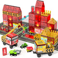 Magnetic Tiles Fire Truck Set,Magnet Blocks for Kids Ages 4-8 Boy STEM Toys