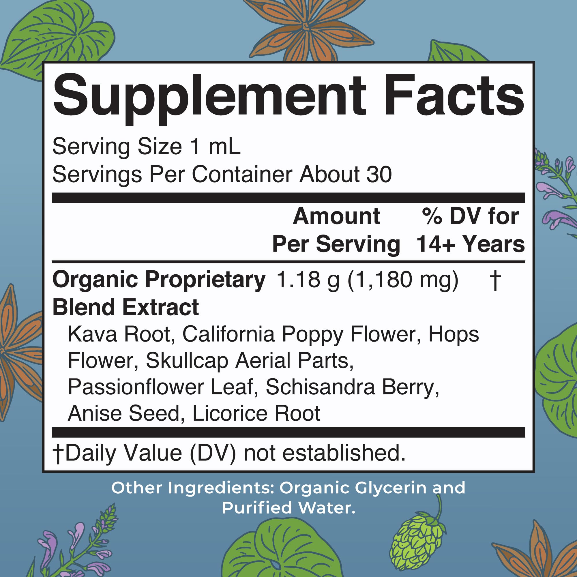 MaryRuth's Calming Kava Liquid Drops | Organic Kava Kava Root + 7 Herbs | Supplement for Sleep, Calm, & Stress Relief | Vegan | USDA Organic | CLP Certified | Non-GMO | Gluten Free | Sugar Free | 1 oz