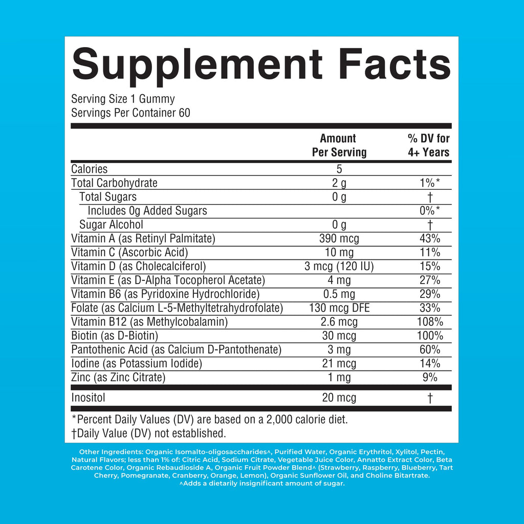 MARYRUTH'S Kids Multivitamin Gummies, Sugar Free, 2 Month Supply, Ages 4+