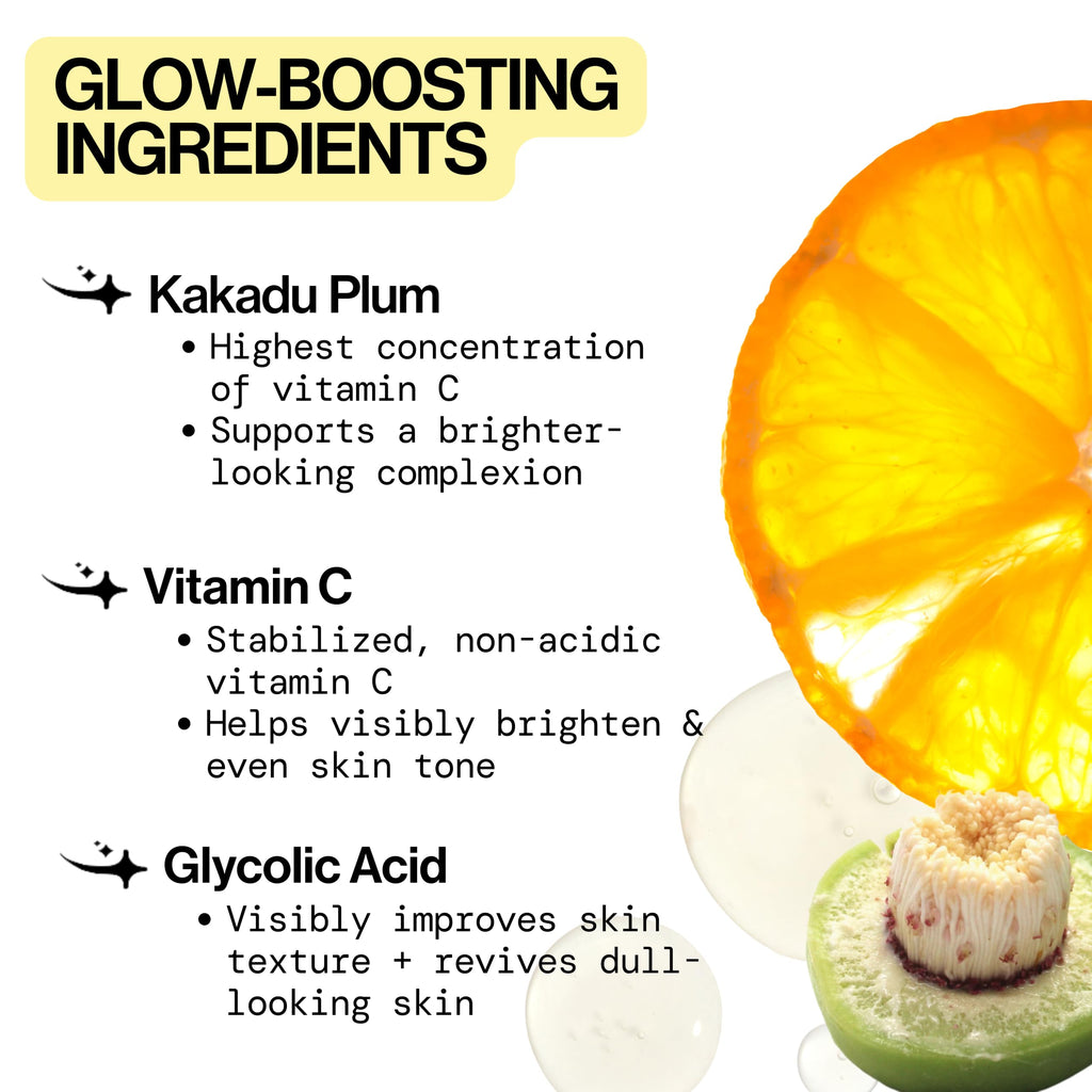 Pacifica Vitamin C Serum for Face – Glow Baby Brightening Facial Serum with Glycolic Acid – Vitamin C Booster Skin Care, Dark Spot Corrector, Vegan Skincare for Glowing Skin, Dermatologist Tested