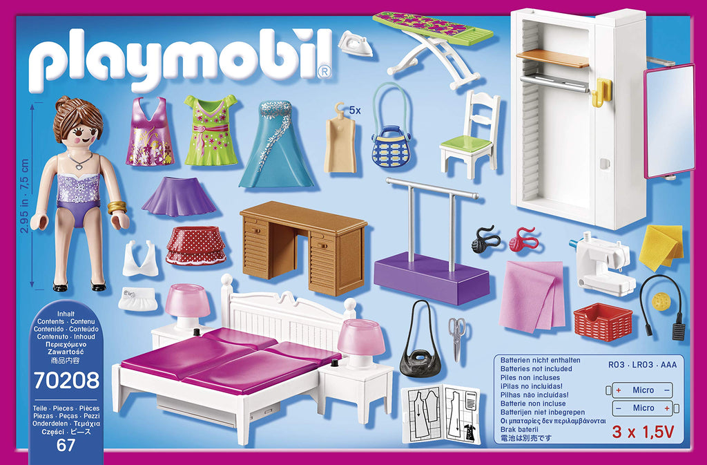 Playmobil Bedroom with Sewing Corner Furniture Pack