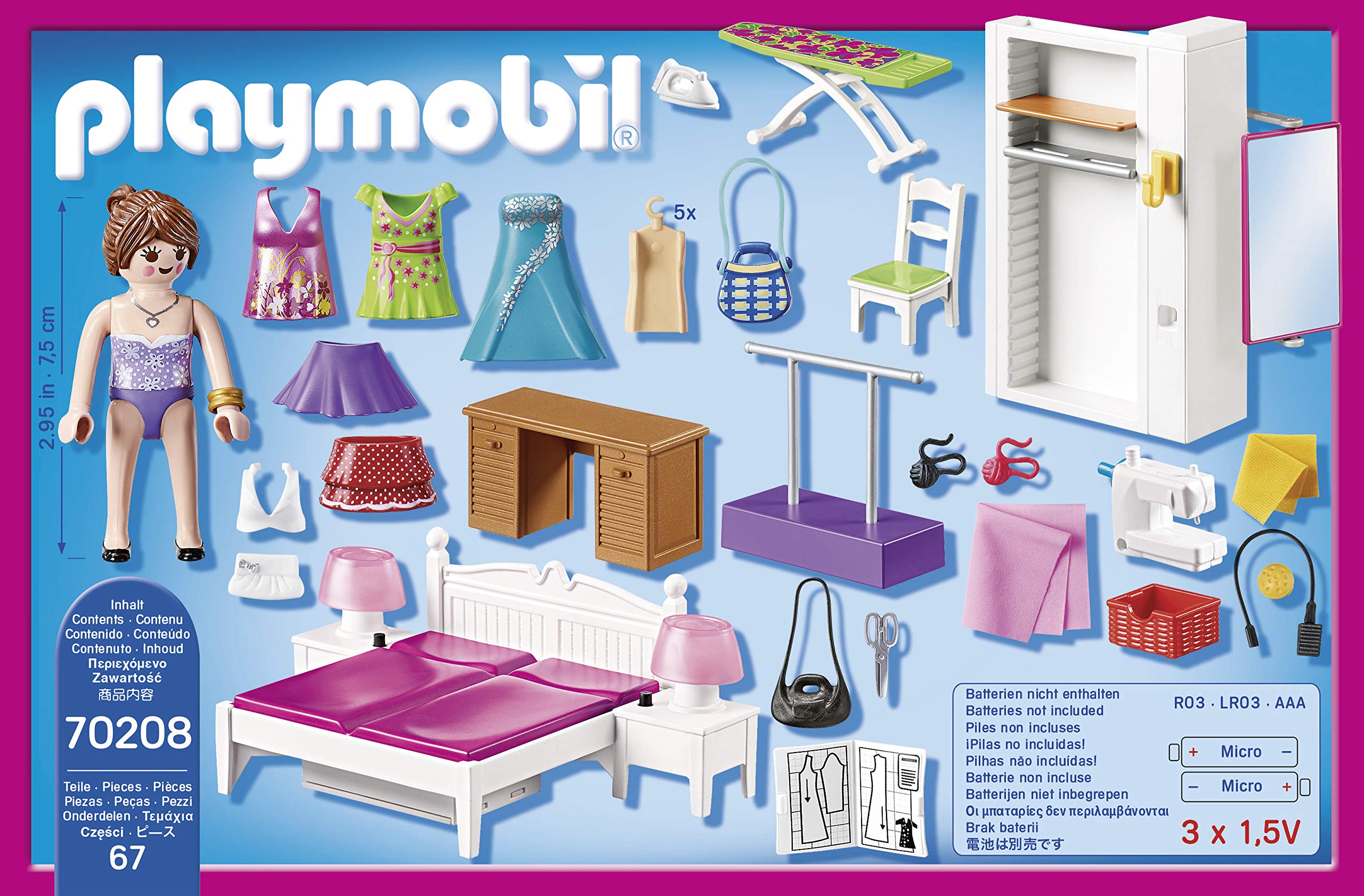 Playmobil Bedroom with Sewing Corner Furniture Pack