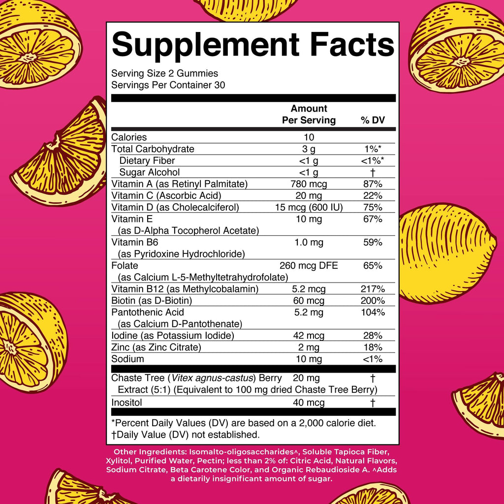 MaryRuth's Multivitamin for Women 40+ | Sugar Free | Vegan Womens Vitamins | Immune Support | Daily Women's Multivitamin + Chasteberry | Hair, Skin and Nail Gummy Vitamins for Women | 60 Count