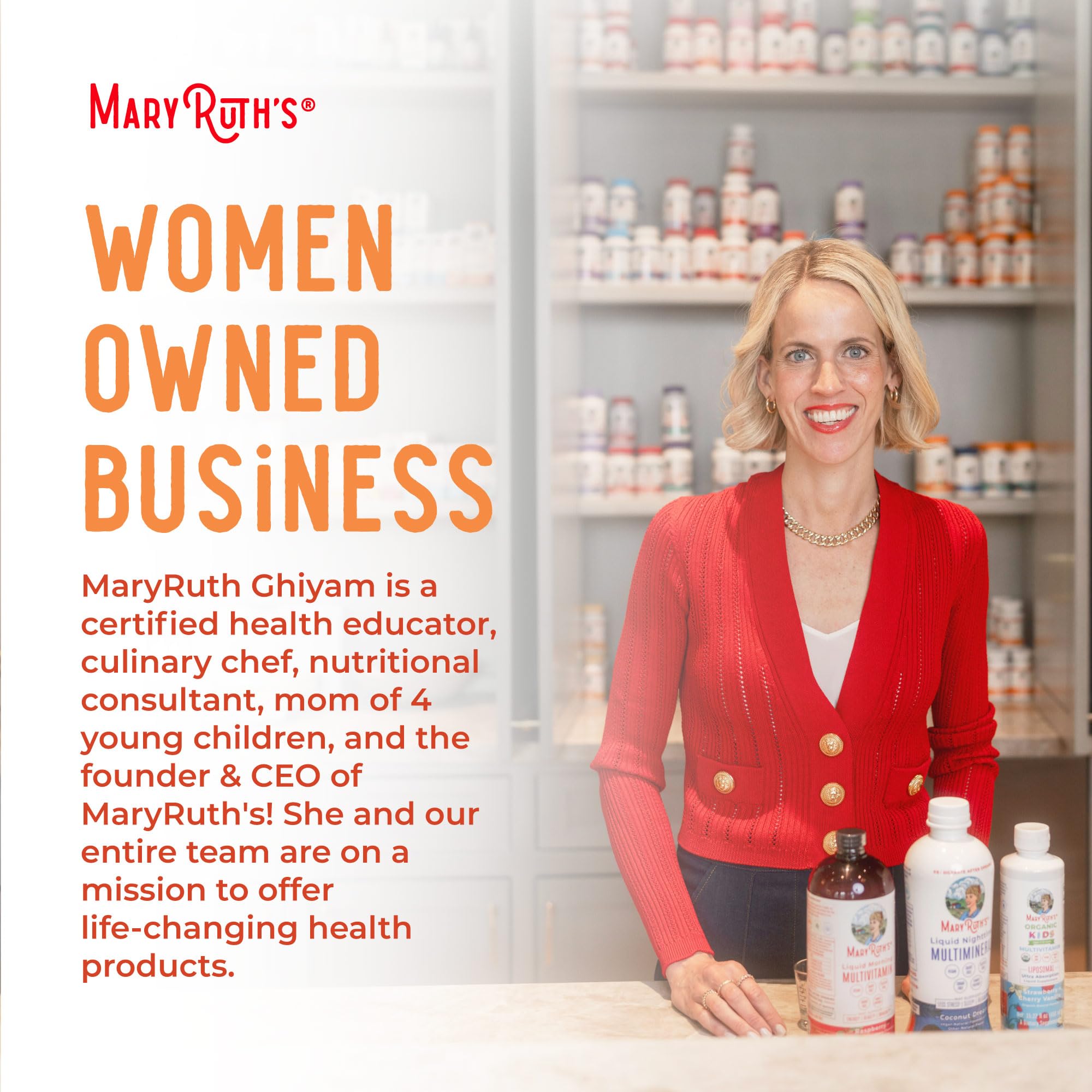 MaryRuth's Vegan Omega 3 6 7 9 Gummies, No Fish Taste, Up to 4 Month Supply